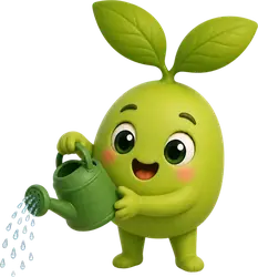 Sprig watering the garden